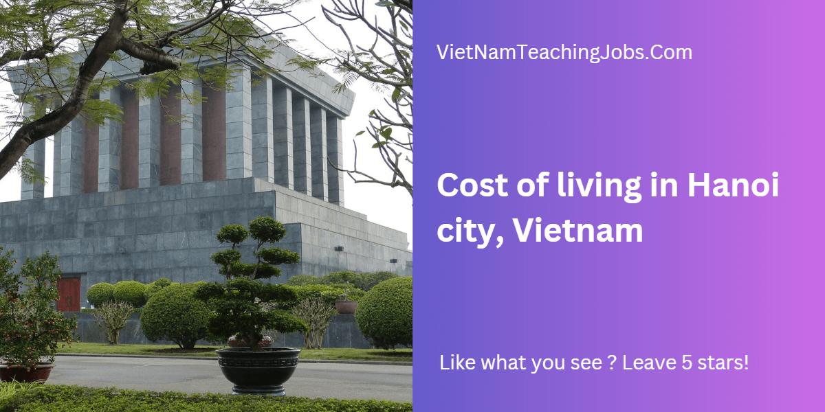 cost of living in hanoi city