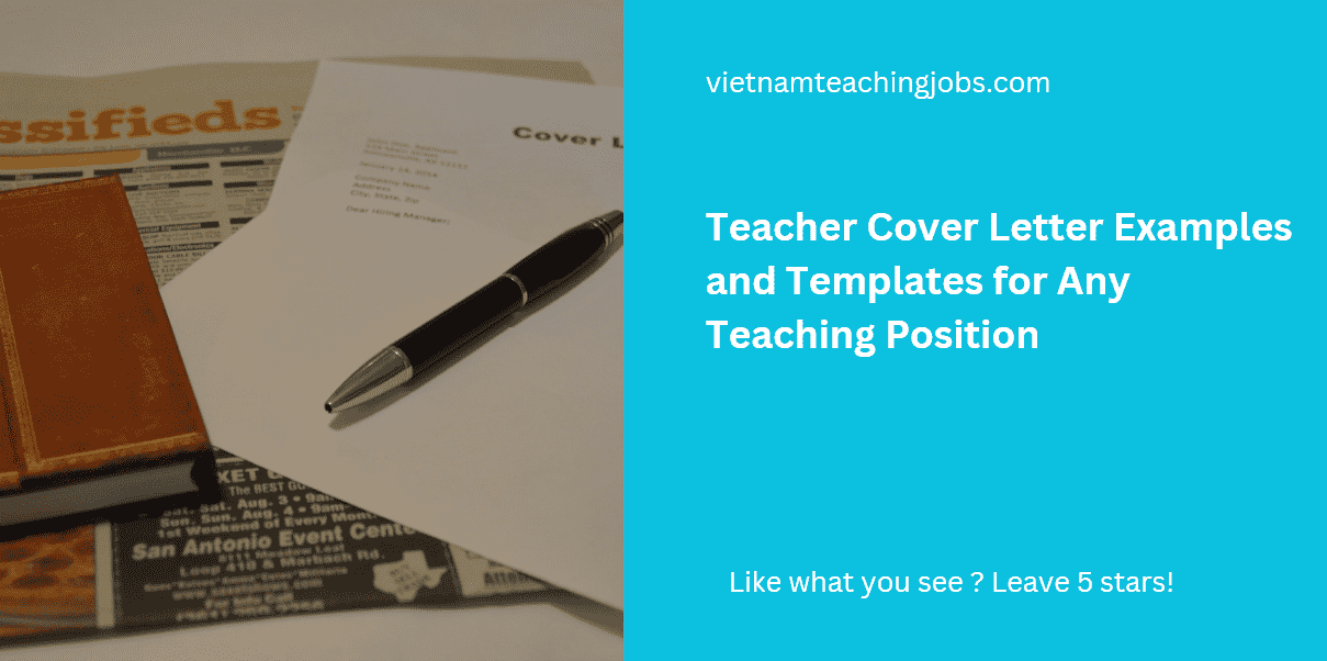 teacher cv cover example min