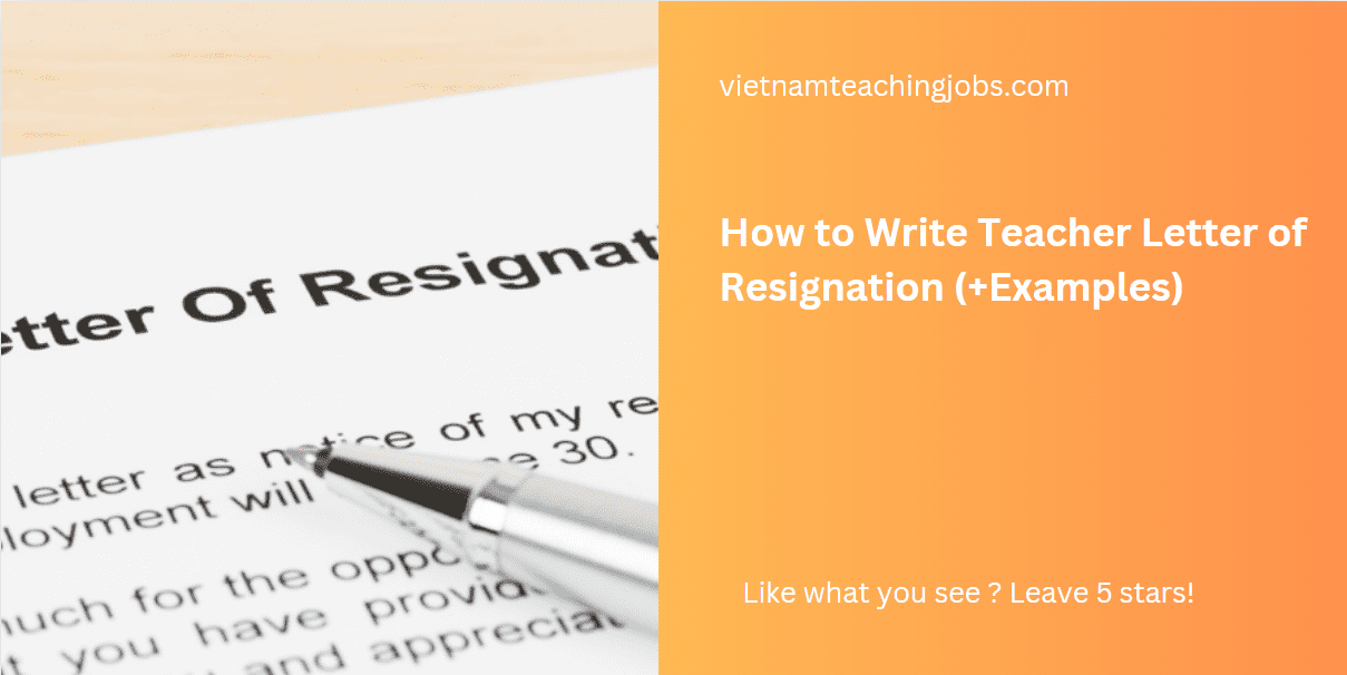 Teacher Letter Of Resignation mini