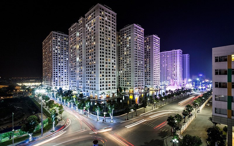 Times City Hanoi shopping mall is located at the bottom of a housing complex