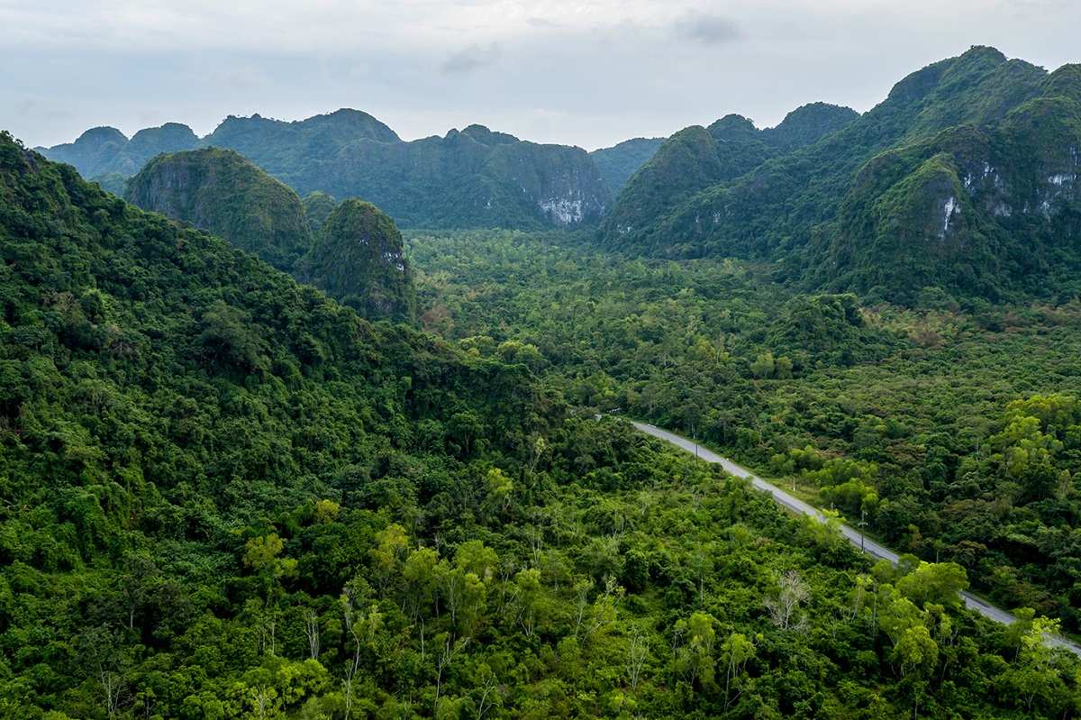 The most popular trail is Ngu Lam Peak in Cat Ba National Park 