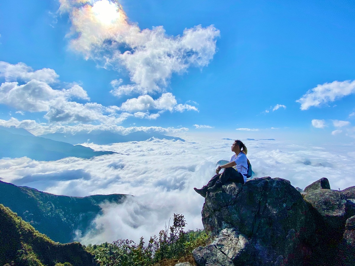 May Bac Peak is the highest point in Cuc Phuong National Park, rising to a height of 648 meters.