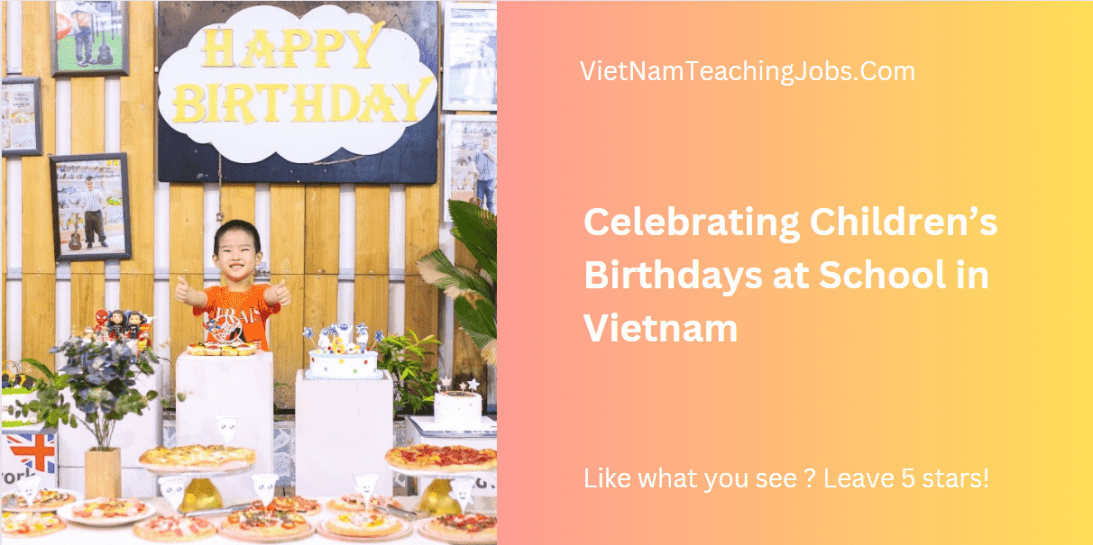 clebrating children birthday at school in vietnam cover MIN