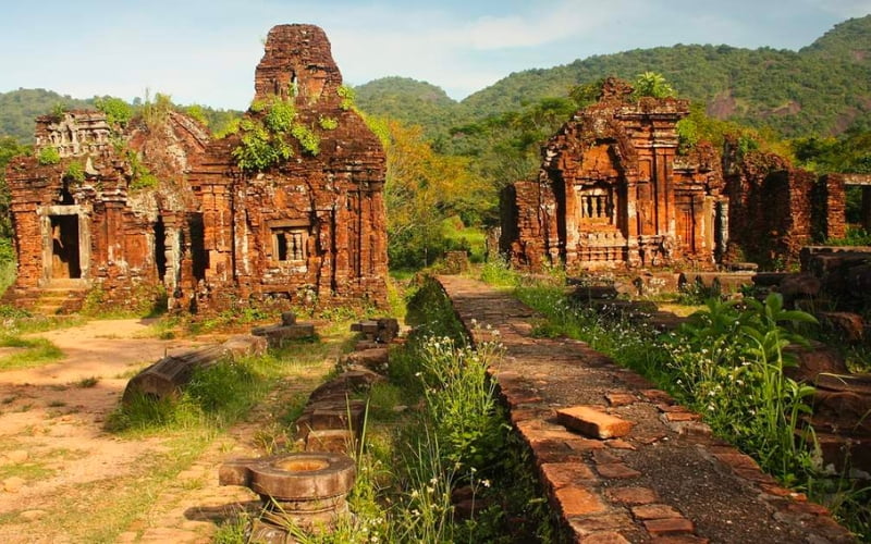 "My Son" in Vietnamese, "Mỹ Sơn", translates to "Beautiful Mountain"